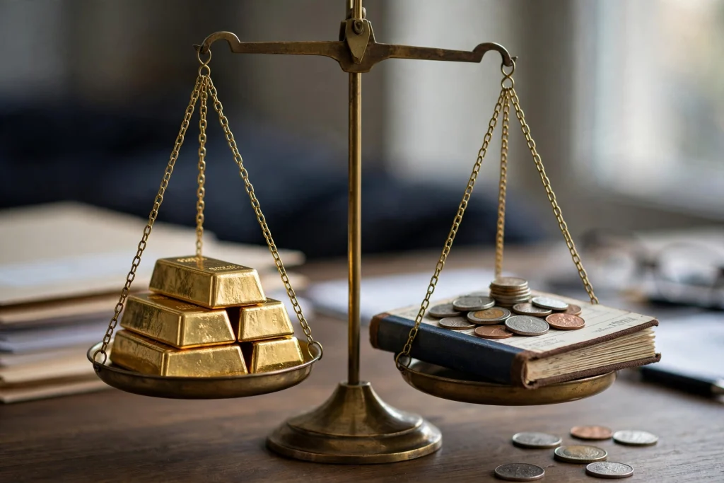 deposito vs emas untuk dana darurat